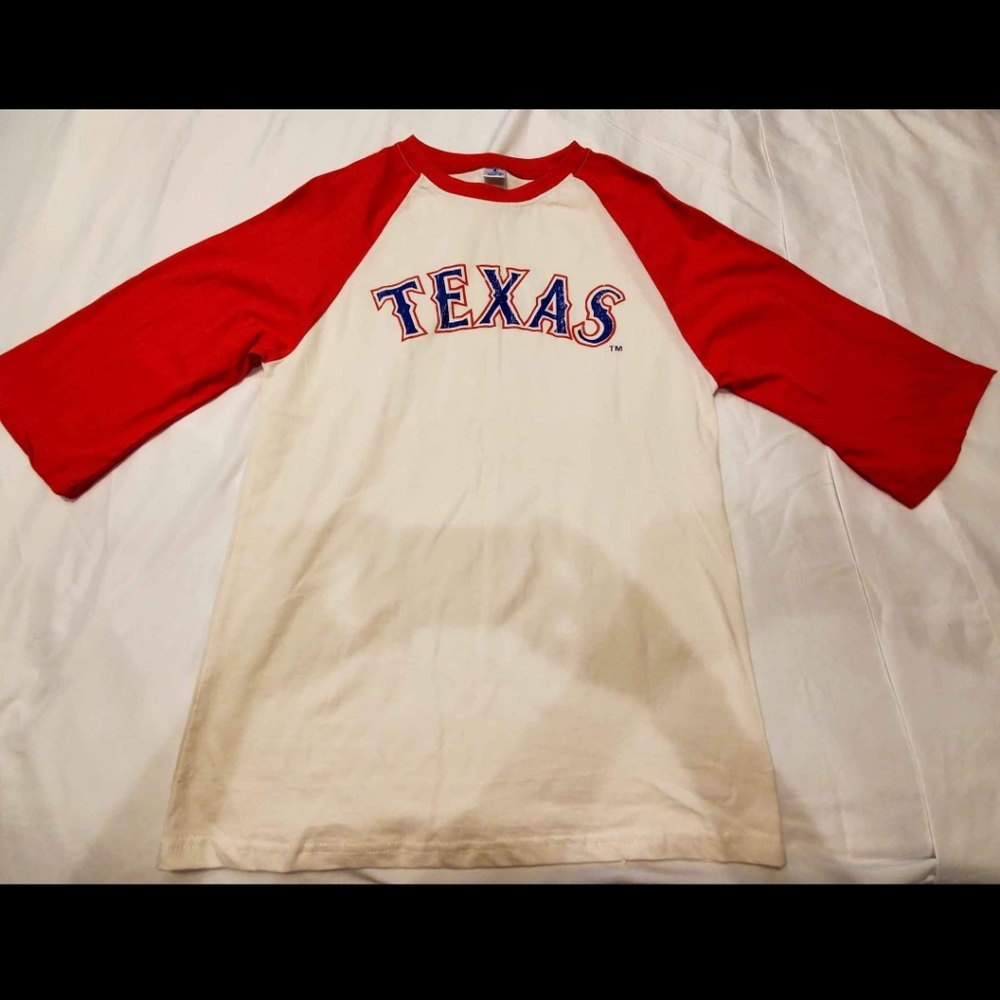 Texas Rangers Raglan Shirt - Adult M - Picture 3 of 3